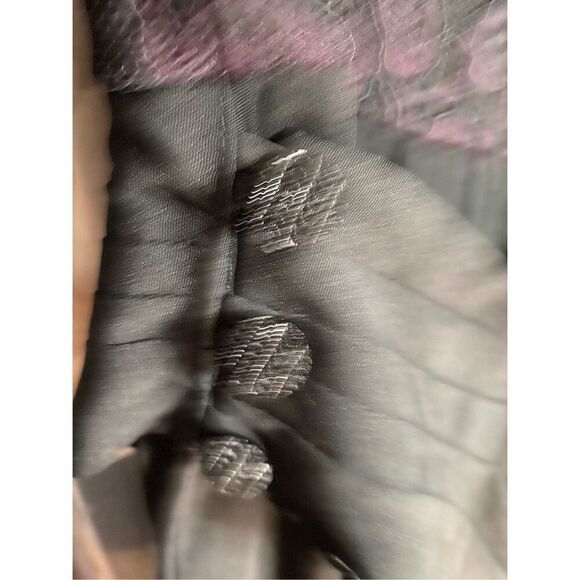 BB collections women’s vintage black and purple lace sheath dress size 4  - Picture 6 of 7